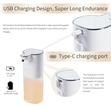 Vuswikoti V9 Automatic Foaming Soap Dispenser - Touchless, 4-Level Adjustable Foam, 1200mAh Large Capacity Rechargeable Battery, Design for Bathroom, Kitchen