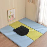 YARNOW Chair Seat Cushion with Fixing Strips Black Polyester 2pcs