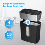 10-Sheet Cross Cut Paper Shredder and 50 Pack Lubricant Sheets BONSEN