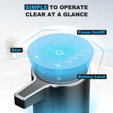 Automatic Soap Dispenser Liquid Touchless: 13.52oz/400ml Wall USB Rechargeable - 4-Level Adjustable, Black