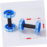 Kisangel Exercise Roller Ab Exercise Roller Abdominal Roller Dumbbell Fitness Wheel Wire Wheel for Hand Weights Equipment Kisangel