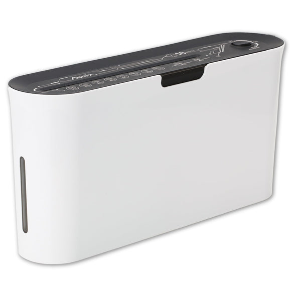 B08W Paper Shredder for Home use Office, White Compact Design, 2 Sheet Crosscut Paper, 10 Mins Running Time 14.7