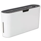 B08W Paper Shredder for Home use Office, White Compact Design, 2 Sheet Crosscut Paper, 10 Mins Running Time 14.7" × 7.2" × 3.7" Asmix