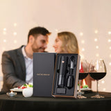 Wine Gifts-Electric Wine Opener-Automatic Wine Opener Rechargeable-Cordless Electric Corkscrew-Wine Bottle Opener with Foil Cutter, 2 in 1 Aerator Pourer, Vacuum Stopper, Gift Box