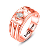 Oseew mens moissanite band ring 1CT Men Moissanite Ring mens moissanite ring 10k gold