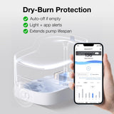 PETGUGU AI Cat Water Fountain 8-Layer Filtration with Wireless Pump