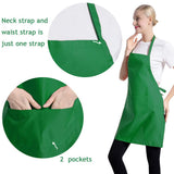 TSD STORY Total 15 PCS Mixed Plain Color Bib Aprons Bulk for Women Men Adult with 2 Front Pockets Chef Cooking Painting Baking(12colours,15pcs)