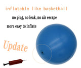 CIZEBO 8 inch Exercise Ball, Pilates Ball for Core Workout & Physical Therapy, Blue CIZEBO