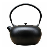 SECHUDO 67.6oz Cast Iron Teapot for Stovetop Safe, Black Japanese Tetsubin Tea Kettle with Stainless Steel Infuser for Loose Leaf, Coated with Enameled Interior