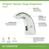Symmons, SD6960BL, Origins Sensor Soap Dispenser with Touchless ActivSense Technology, Polished Chrome
