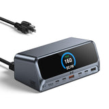 Selore 13-in-1 Laptop Docking Station with 2.26" LCD Display, 160W Max Output, Dual 4K HDMI, 10Gbps USB A/C Ports