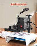 Heat Press, 12x10in Heat Press Machine, Clamshell Sublimation Transfer Printer Fast Heat-up