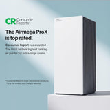 COWAY Air Purifiers for Large Room Whole Home Up to 4,253ft², 2 Sets of XL Washable Pre-Filters and HEPA Filters for Dual Purification, AQI, Turbo Mode, Timer, Wheels, 5yr Warranty, ProX(B)