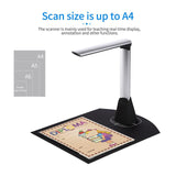 Portable Scanner, Document Camera Scanner HD A4 Capture Size with LED Light Teaching Software Suitable for Classroom Teachers to Improve Efficiency