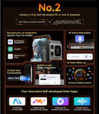 CHAUELEC XPLORE 1 Outdoor Mobile Phone, 5G Waterproof Rugged Smartphone Android 15, 6.78'' 2.4K Display, 12GB+256GB, 20000mAh
