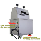 Commercial Sugarcane Press Sugar Cane Juicer Machine Sugarcane Juice Extractor 110V Electric Sugar Cane Fruit Press Juicer with 3 Solid Rollers 2 Knives for Commercial Home Use INTSUPERMAI