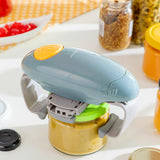InnovaGoods® Lloucan Electric Jar Opener, Can Opener Kitchen Accessory, Automatic Can Opener for New Sealed Jars, Hands Free Can Opener Less Effort to Open (Grey)