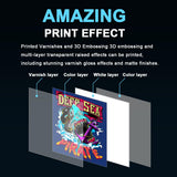 DXZ A4 UV Printer, UV Flatbed Printer with Raised Texture & Embossed Effect Printing, White Ink Circulation System, High Resolution Printing Machine for Acrylic, Glass, Wood, Metal, Phone Cases