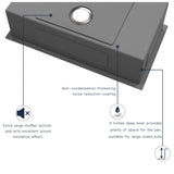 Kitchen Sink 30x18 Inch Undermount Sink Stainless Steel 16 Gauge Single Bowl Kitchen Sinks Set (5 Item Bundle: Sink, Bottom Grid, Drain Assembly, Drain Cap, Towel)