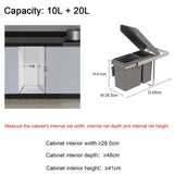 Heavy Duty Pull-Out Under Sink Trash Can Kit - Durable Kitchen Garbage Bin Drawer Slides, Space-Saving Design for Cabinets & Laundry Rooms, Effortless Organization & Cleanup