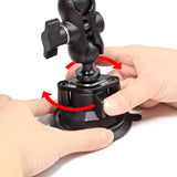 UAYESOK Heavy Duty Handheld Radio Car Mount, Speaker Mic Vehicle Holder (Vacuum Suction Cup, Windshield Dashboard Mounting) For HT, Walkie talkie, Scanner