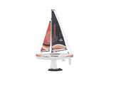 PLAYSTEAM Voyager 280 2.4GHz RC Motor Powered Sailboat in Red - 17.5" Tall