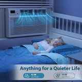 Antarctic Star 8,000 BTU Air Conditioner Winodw Unit Cools up to 350 Sq. Ft. with 7 Modes, Ultra-quiet Window AC, White