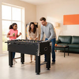 ComeWay 55'' Soccer Table, Large Size Foosball Game Table for Adult, Football Table with Cup Hloders & Sturdy Leg for Game Rooms & Parties