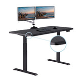 Vari ComfortEdge Electric Standing Desk – 60x30 – Black/Black