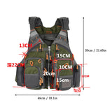 Multifunctional Kayak Life Jackets for Adults - Fishing, Multi Pocket Portable Detachable Clothing with Floating Material Breathable Life-Saving Rock Fishing (Grey)
