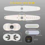 FAD Cleard - Abs Sculptor, Ab Stimulator Belt with Heating Pad for Belly Fat Burning, ab Toner Muscle Stimulator for Stomach Exercise Smooth & Firm, Lower Back Massager for Pain Relief Unisex Gifts