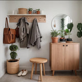 Plant support Round solid wood step stool garden stool Wooden Stoo