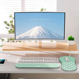 Laokiiy Ergonomic Mouse Pad Wrist Rest, 2 in 1 Keyboard Pad for Office
