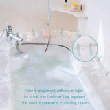 AGPTEK 12 Pack Disposable Bathtub Cover Liner, Large Bathtub Liner Plastic Bag for Salon, Household and Hotel Bath Tubs (102 x47 Inch)
