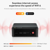 Beelink SER5 MAX Mini PC, Ryzen 7 7735HS 24GB LPDDR5+500G NVMe M.2 SSD