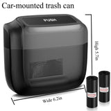 UCZAUXBVA Car Trash Can Hanging Storage Box ABS Side Door Waste Bin for Interior(Silver)