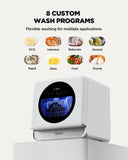 Silonn Portable Countertop Dishwasher, Smart App Control, Triple-Jet Cleaning, Built-In Dual Supply &Water Tank. Compact for Apartment, RV, Dorm
