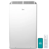 Midea Duo 14,000 BTU(12,000 BTU SACC) High Efficiency Inverter, Quiet Portable Air Conditioner, Cools up to 550 Sq.Ft., Works with Alexa/Google Assistant, Includes Remote Control&Window Kit (Renewed)