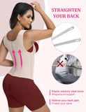 SHAPSHE Waist Trainer for Women, Tummy Control Sports Girdle, Workout Body Shaper with Adjustable Shoulder Strap Tan XL