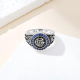 Oseew 2027 Men Custom Pattern Graduation Ring Gift Style3