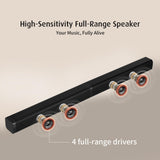 Elimavi Sound Bars for TV with Subwoofer - Detachable 2-in-1, 2.1 Deep Bass Surround Sound System, Bluetooth 5.3 & RCA, for TV, PC Gaming & Home Theater