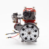 MechPuConToy Mini Metal Engine Model Kit That Runs, GS-L4 Engine Water-Cooled 4-Stroke DOHC Inline Four-Cylinder Engine Model Kit, Physics Science Engine for Adults (Finished Version)