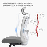 SIHOO M18 Ergonomic Office Chair, Mesh Back Desk Chair with Headrest