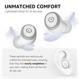 Wireless Earbuds Bluetooth 5.3 Headphones, App Customize EQ, Ergonomic Design, 55H Playtime, Wireless Charging Case TOZO