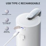 CHICLEW Automatic Foam Soap Dispenser 400ML, Rechargeable Liquid Hand Soap Dispensers Touchless with 4 Adjustable Levels, Motion Sensor
