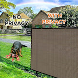 5ftx50ft Fence Privacy Screen Heavy Duty 170 GSM Windscreen & Dustproof Fabric Privacy Screen