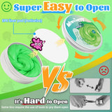 WATERELF Play Putty Slime for Kids, Fidget Sensory Artistic Therapy Putty Toys for Boys Girls Adults, Stress Relief Non-Sticky, 3.11 Inch 3.2 Oz - NP003-Green