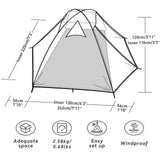 Camping Tent, 2 Person Tent, Waterproof & Windproof. Lightweight Backpacking Tent, Easy Setup, Suitable Forceatt