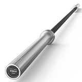 7FT Olympic Barbell 45 lb Barbell 2 INCH 1000lbs Capacity Olympic Bar with Moderate Knurling For Squats Curls Deadlifts Black and Silver