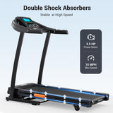 THERUN Incline Treadmill, Treadmills for Running and Walking, 300 lbs Weight Capacity Folding Treadmill with 0-16% Auto Incline